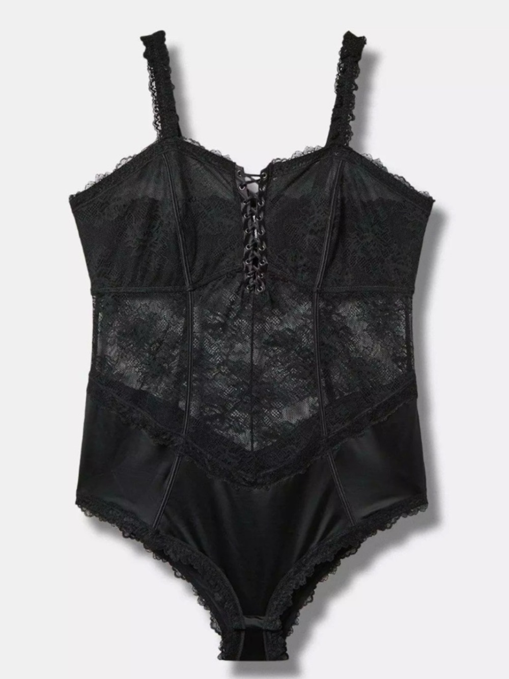 Torrid Curve Black Lace Underwire Bodysuit Size 6 Plus NWT Sexy Lingerie - Picture 3 of 13
